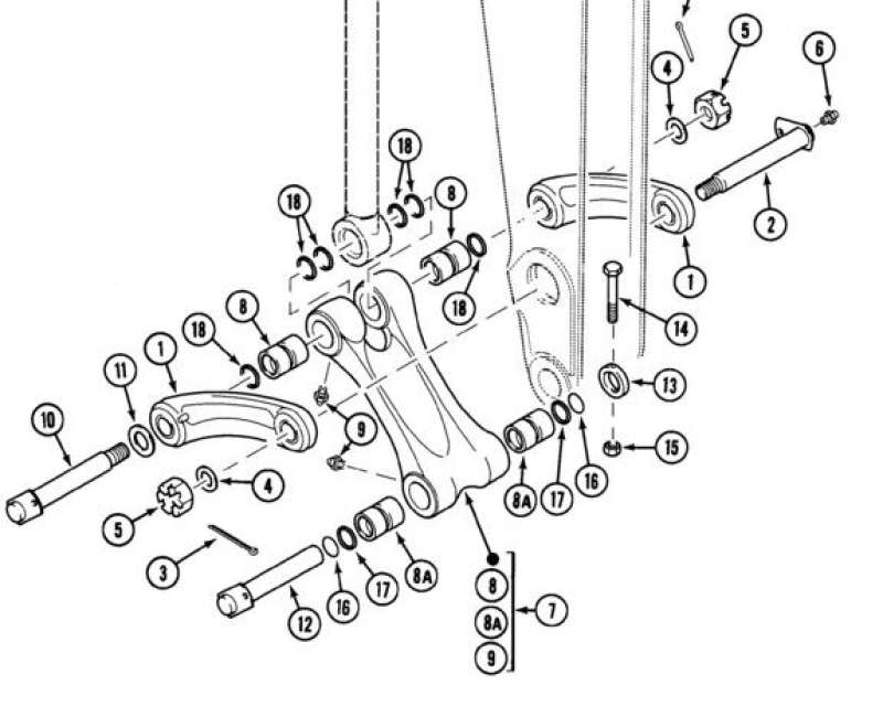 RETURN CONNECTING ROD B704261 CNH