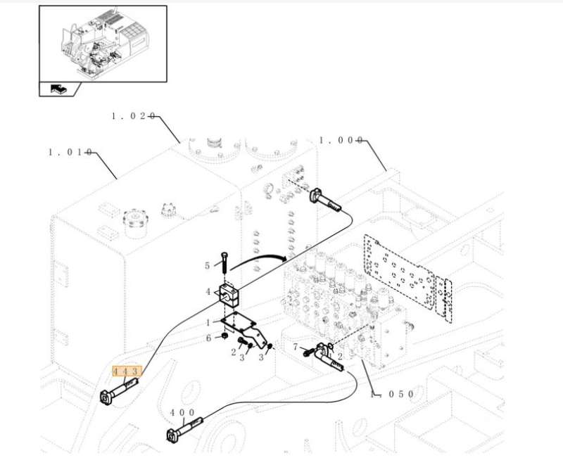 PIPE ASSY CNH CASE 8914707