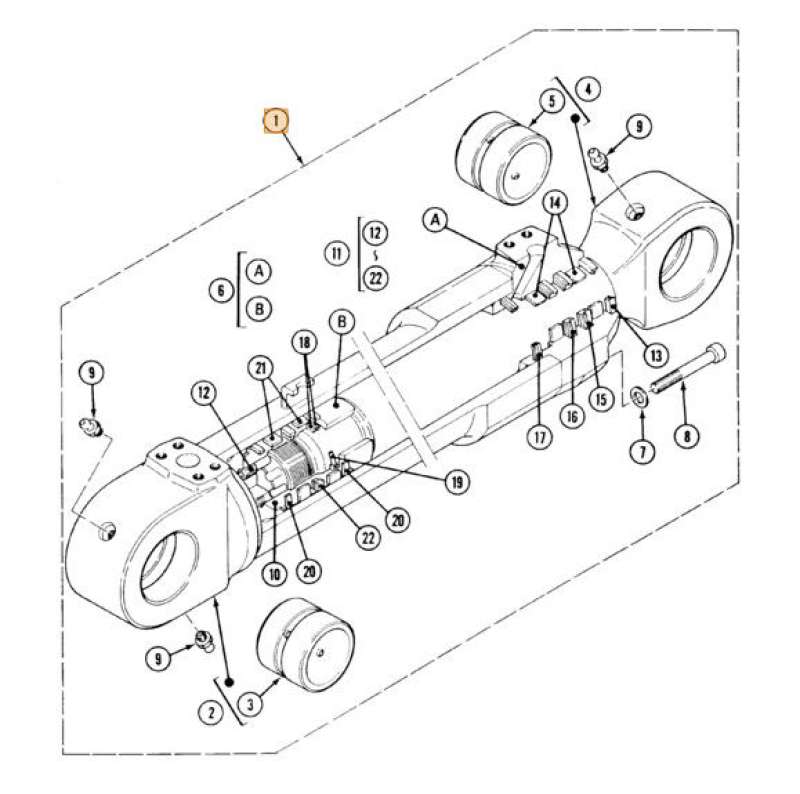 DIPPER CYLINDER CNH P8746798