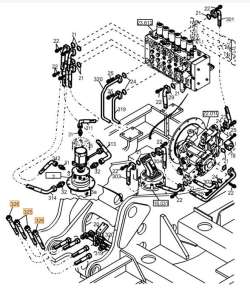 PIPE ASSY 8910522 CNH CASE