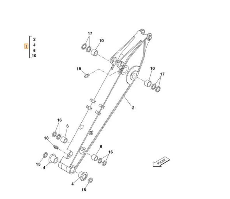 BRACCIO KRV3132 CASE CNH