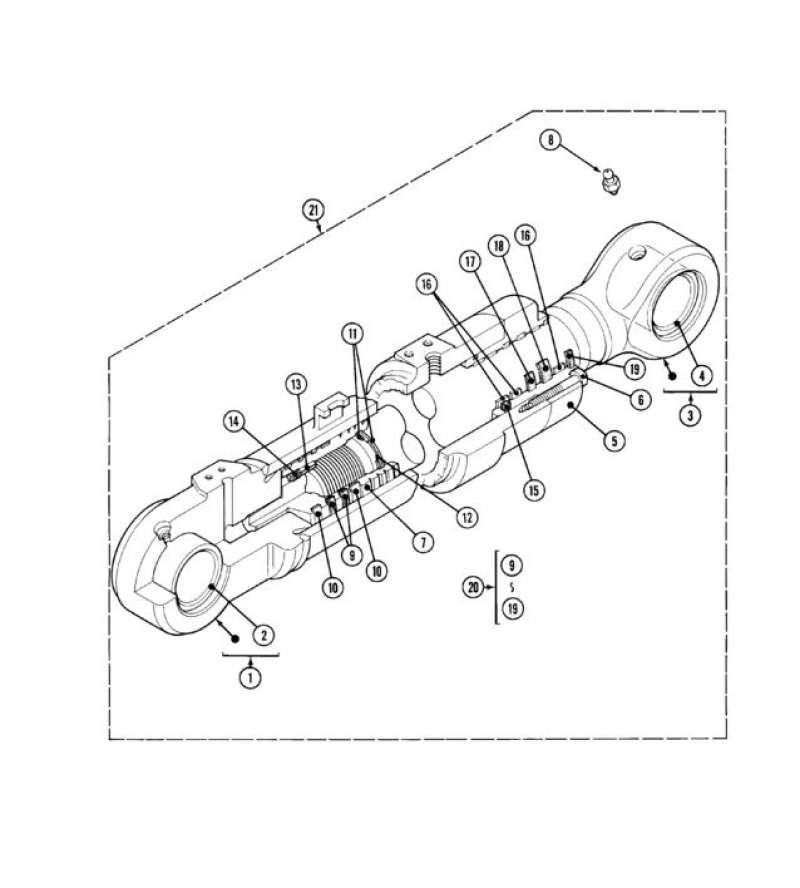 CYLINDER ASSY Q8546745 CASE CNH